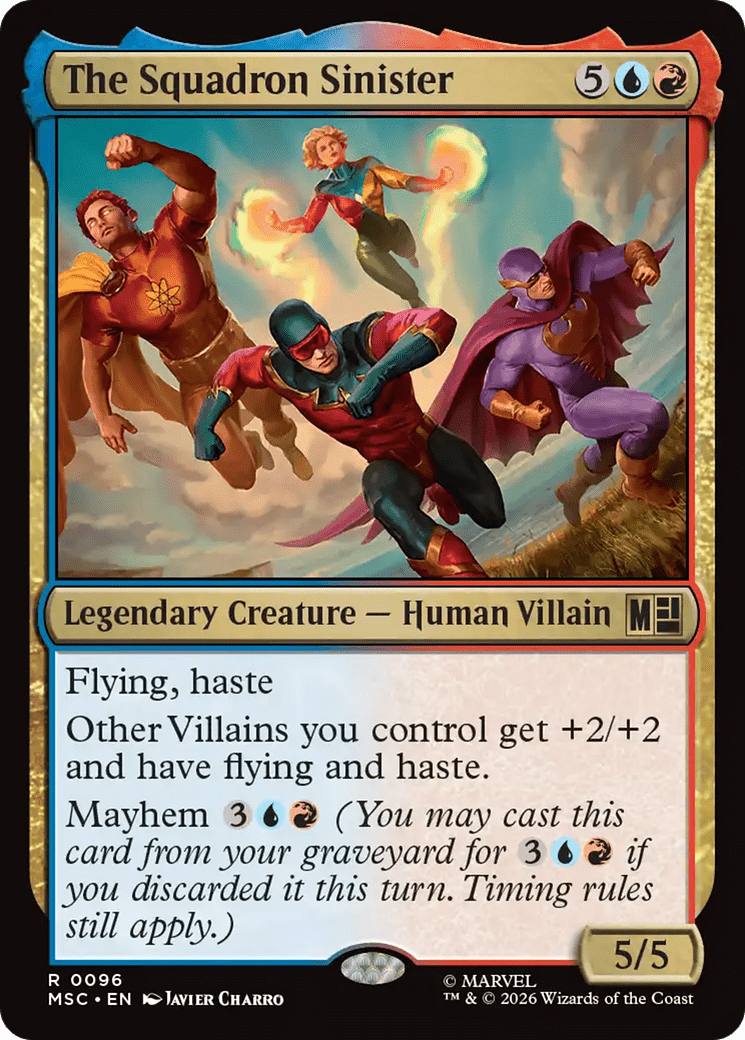 The Squadron Sinister (Surge Foil) [Marvel Super Heroes Commander] MTG Single Magic: The Gathering  | Multizone: Comics And Games
