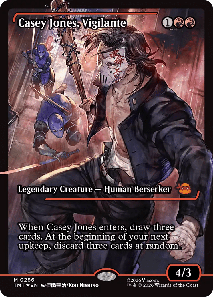 Casey Jones, Vigilante (0286) (Showcase) [Teenage Mutant Ninja Turtles] MTG Single Magic: The Gathering  | Multizone: Comics And Games
