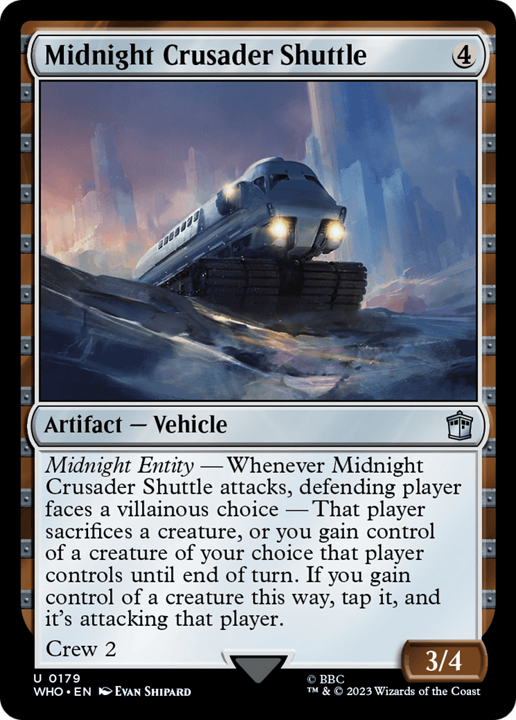 Midnight Crusader Shuttle [Doctor Who] MTG Single Magic: The Gathering  | Multizone: Comics And Games