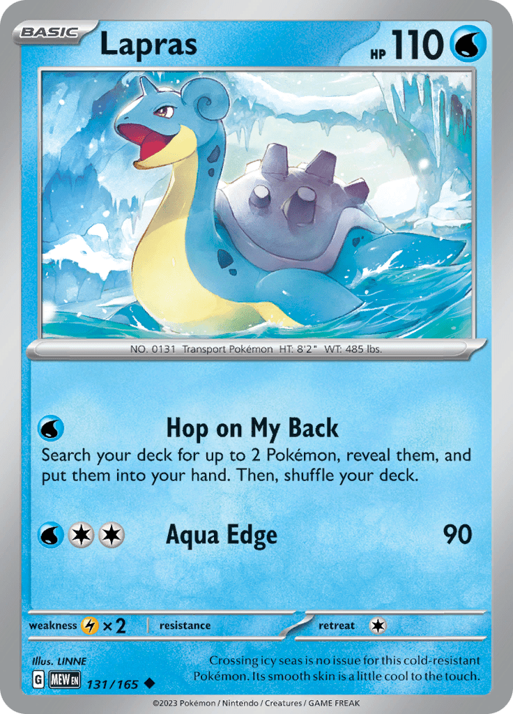 Lapras (131/165) [Scarlet & Violet 151] Pokemon Single Pokémon  | Multizone: Comics And Games
