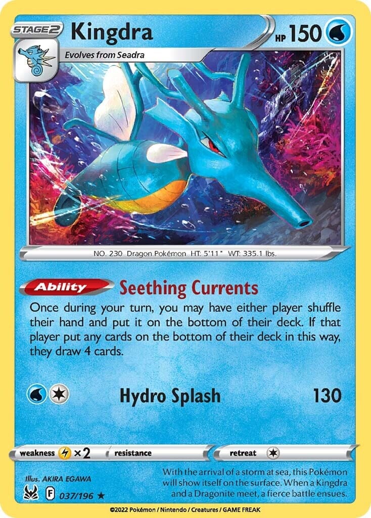Kingdra (037/196) [Sword & Shield: Lost Origin] Pokemon Single Pokémon  | Multizone: Comics And Games