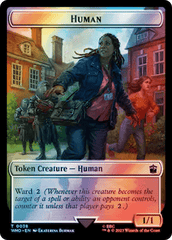 Human (0038) // Food (0058) Double-Sided Token (Surge Foil) [Doctor Who Tokens] MTG Single Magic: The Gathering  | Multizone: Comics And Games
