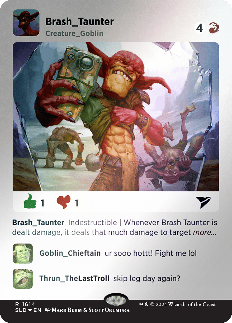 Brash Taunter (Rainbow Foil) [Secret Lair Drop Series] MTG Single Magic: The Gathering  | Multizone: Comics And Games