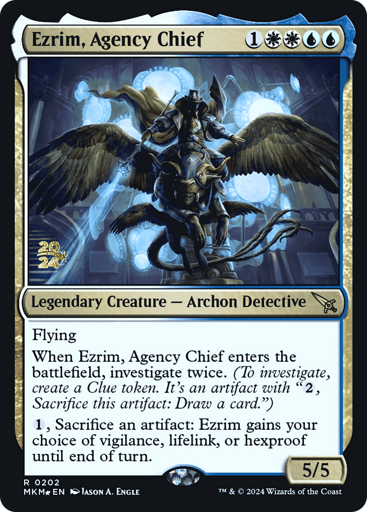 Ezrim, Agency Chief [Murders at Karlov Manor Prerelease Promos] MTG Single Magic: The Gathering  | Multizone: Comics And Games