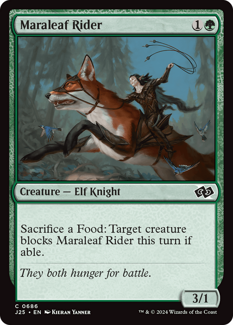 Maraleaf Rider [Foundations Jumpstart] MTG Single Magic: The Gathering  | Multizone: Comics And Games
