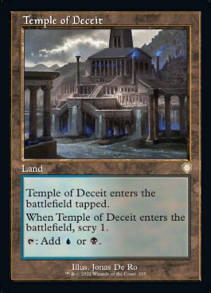 Temple of Deceit (Retro) [The Brothers' War Commander] MTG Single Magic: The Gathering  | Multizone: Comics And Games