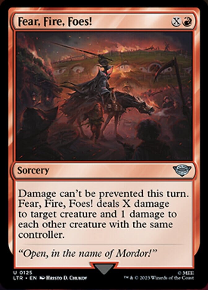 Fear, Fire, Foes! [The Lord of the Rings: Tales of Middle-Earth] MTG Single Magic: The Gathering  | Multizone: Comics And Games