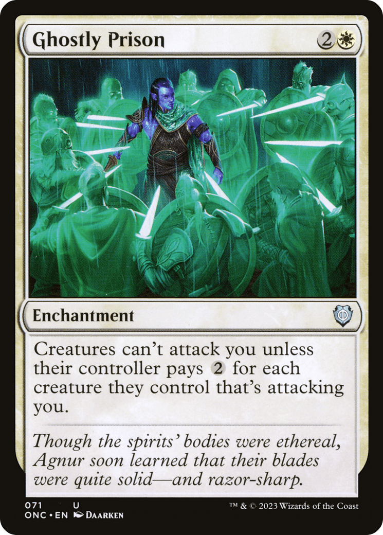 Ghostly Prison [Phyrexia: All Will Be One Commander] MTG Single Magic: The Gathering  | Multizone: Comics And Games
