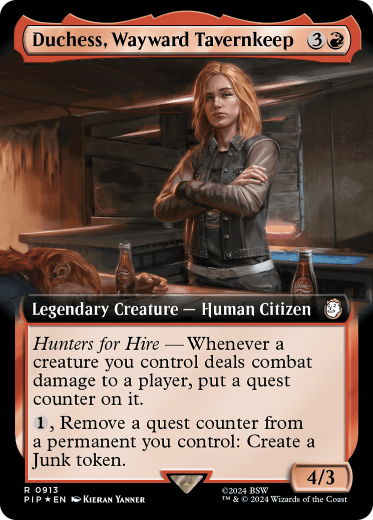 Duchess, Wayward Tavernkeep (Extended Art) (Surge Foil) [Fallout] MTG Single Magic: The Gathering  | Multizone: Comics And Games