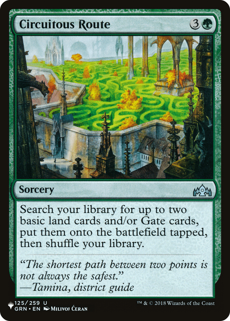 Circuitous Route [The List] MTG Single Magic: The Gathering  | Multizone: Comics And Games