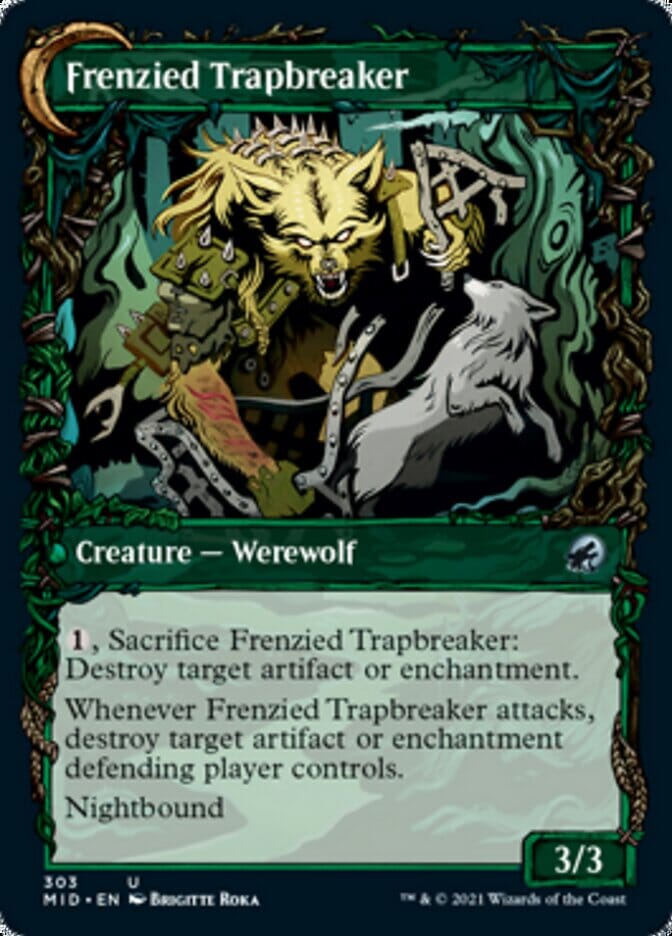 Outland Liberator // Frenzied Trapbreaker (Showcase Equinox) [Innistrad: Midnight Hunt] MTG Single Magic: The Gathering  | Multizone: Comics And Games