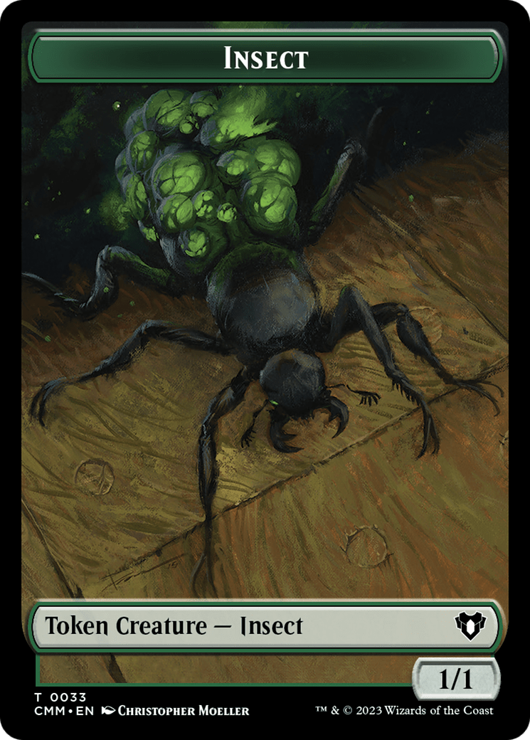 Insect Token [Commander Masters Tokens] MTG Single Magic: The Gathering  | Multizone: Comics And Games