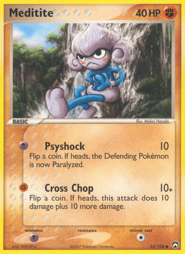 Meditite (55/108) [EX: Power Keepers] Pokemon Single Pokémon  | Multizone: Comics And Games