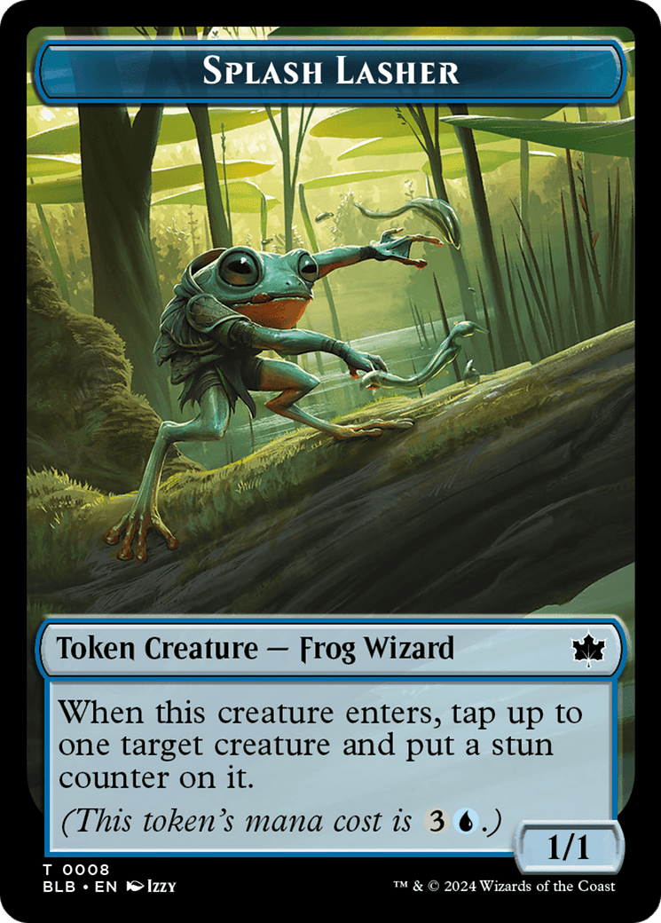 Rabbit // Splash Lasher Double-Sided Token [Bloomburrow Tokens] MTG Single Magic: The Gathering  | Multizone: Comics And Games
