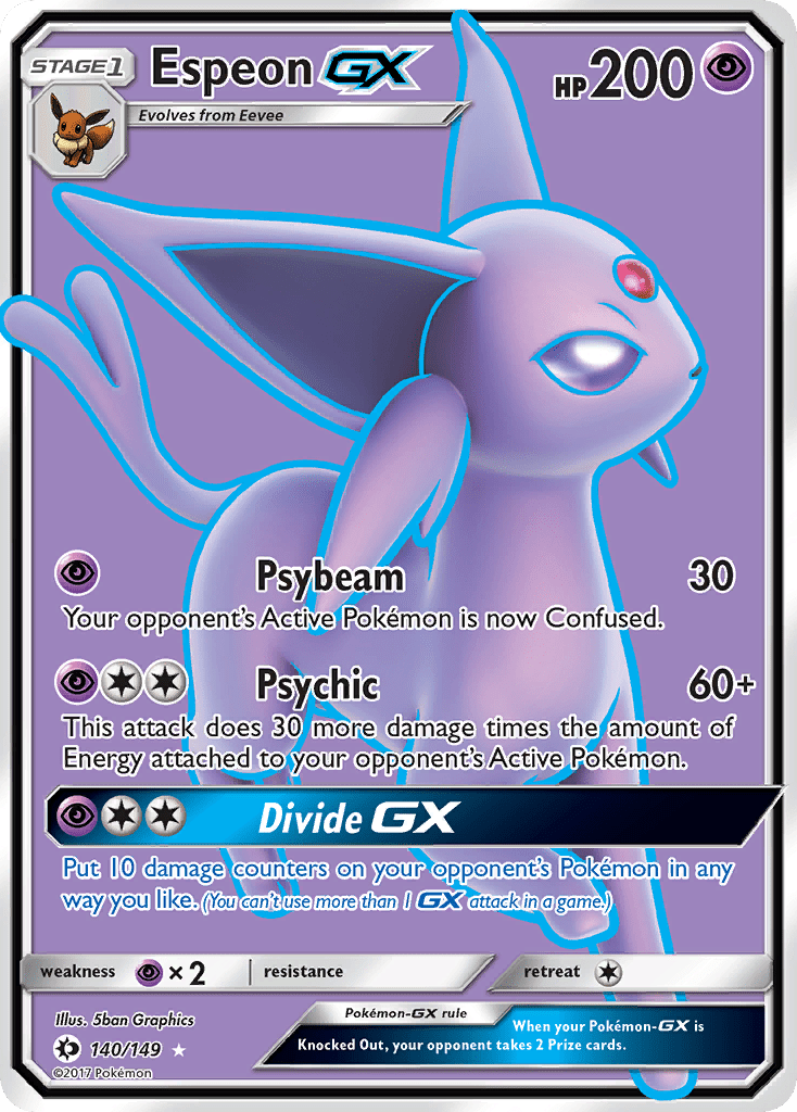 Espeon GX (140/149) [Sun & Moon: Base Set] Pokemon Single Pokémon  | Multizone: Comics And Games