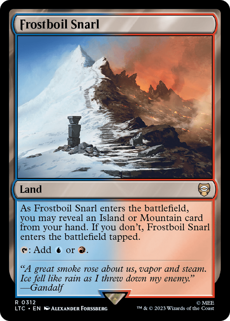 Frostboil Snarl [The Lord of the Rings: Tales of Middle-Earth Commander] MTG Single Magic: The Gathering  | Multizone: Comics And Games