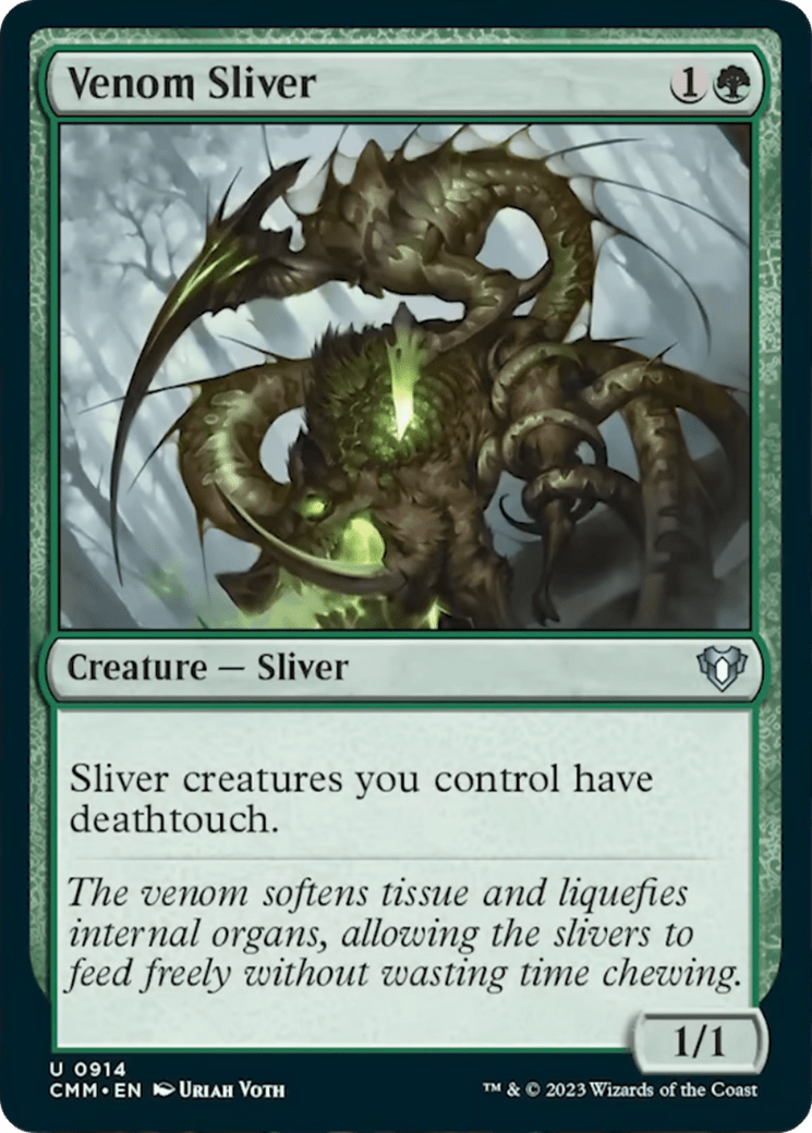 Venom Sliver [Commander Masters] MTG Single Magic: The Gathering  | Multizone: Comics And Games