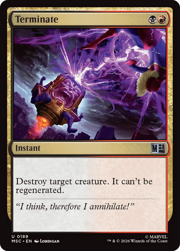 Terminate (Surge Foil) [Marvel Super Heroes Commander] | Multizone: Comics And Games