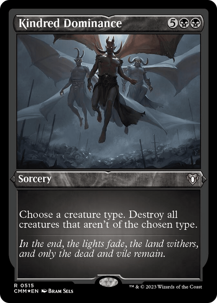 Kindred Dominance (Foil Etched) [Commander Masters] MTG Single Magic: The Gathering  | Multizone: Comics And Games