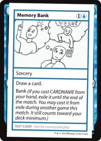 Memory Bank (2021 Edition) [Mystery Booster Playtest Cards] MTG Single Magic: The Gathering  | Multizone: Comics And Games
