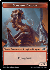 Scorpion Dragon // Plot Double-Sided Token [Outlaws of Thunder Junction Tokens] MTG Single Magic: The Gathering  | Multizone: Comics And Games