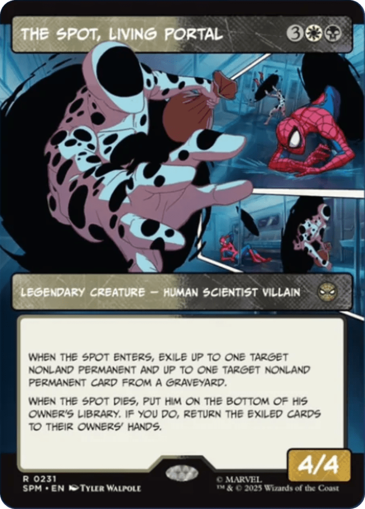 The Spot, Living Portal (Borderless) [Marvel's Spider-Man] MTG Single Magic: The Gathering  | Multizone: Comics And Games