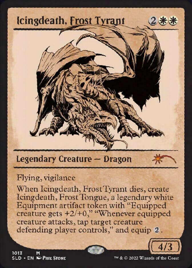 Icingdeath, Frost Tyrant (Showcase) [Secret Lair Drop Series] MTG Single Magic: The Gathering  | Multizone: Comics And Games