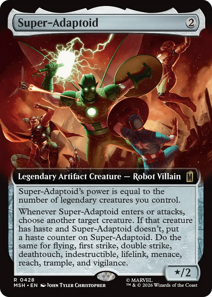Super-Adaptoid (Extended Art) [Marvel Super Heroes] MTG Single Magic: The Gathering  | Multizone: Comics And Games