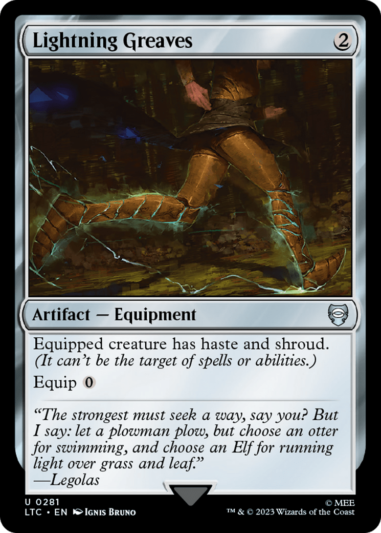 Lightning Greaves [The Lord of the Rings: Tales of Middle-Earth Commander] MTG Single Magic: The Gathering  | Multizone: Comics And Games