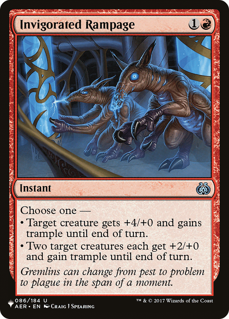 Invigorated Rampage [The List] MTG Single Magic: The Gathering  | Multizone: Comics And Games