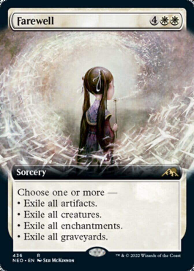 Farewell (Extended Art) [Kamigawa: Neon Dynasty] MTG Single Magic: The Gathering  | Multizone: Comics And Games