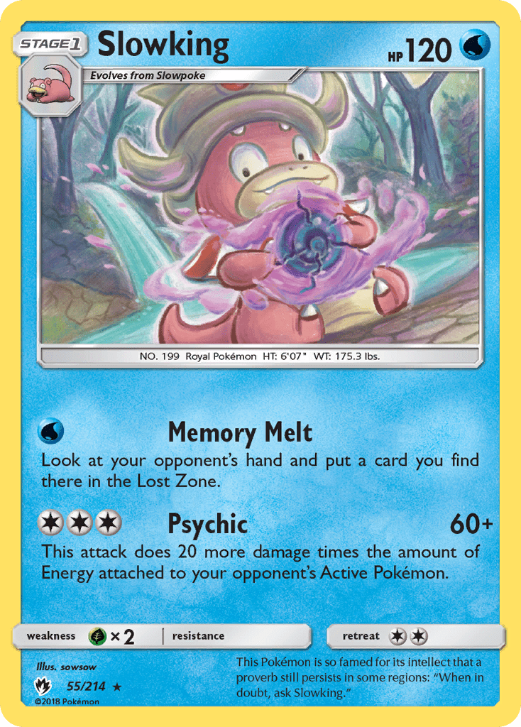 Slowking (55/214) [Sun & Moon: Lost Thunder] Pokemon Single Pokémon  | Multizone: Comics And Games