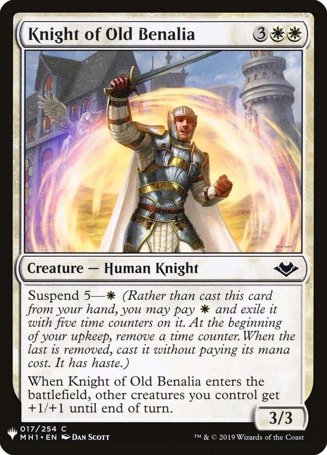 Knight of Old Benalia [Mystery Booster] MTG Single Magic: The Gathering  | Multizone: Comics And Games