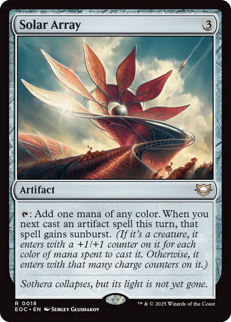 Solar Array [Edge of Eternities Commander] MTG Single Magic: The Gathering  | Multizone: Comics And Games