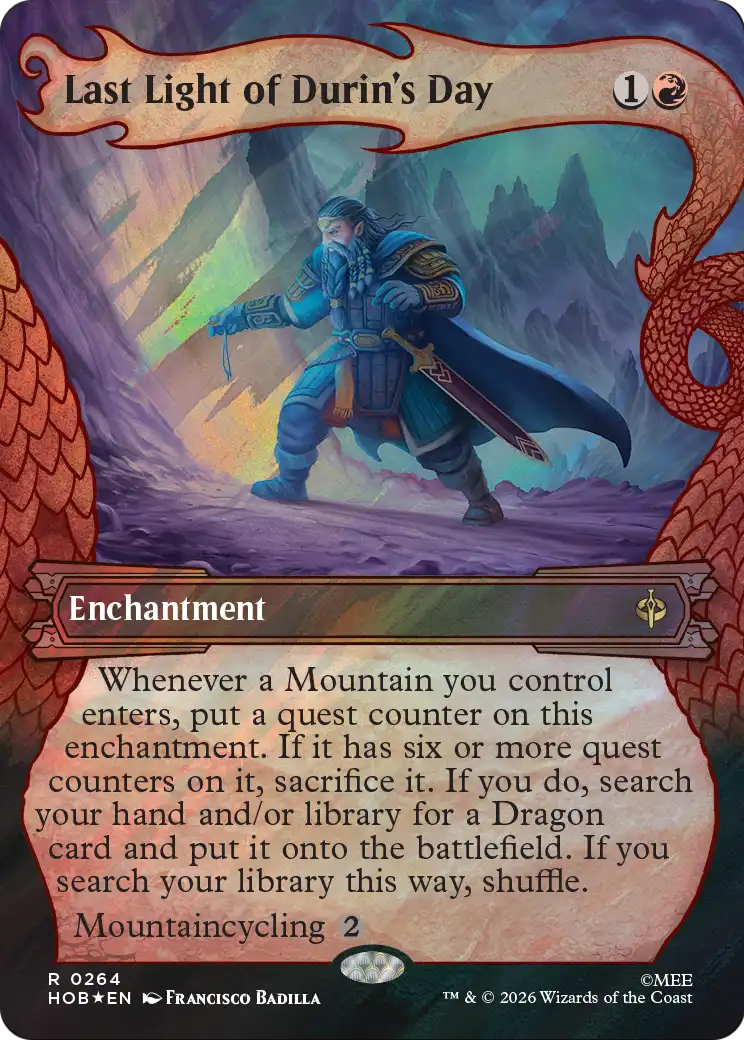 Last Light of Durin's Day (Showcase) (Surge Foil) [The Hobbit] | Multizone: Comics And Games
