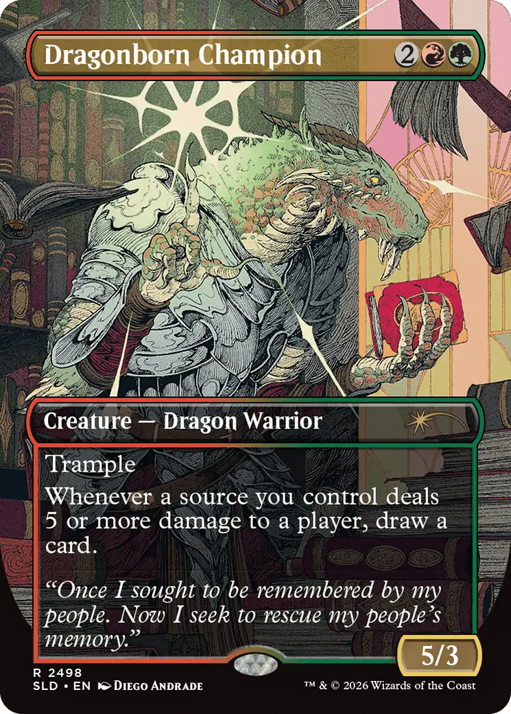 Dragonborn Champion [Secret Lair Drop Series] MTG Single Magic: The Gathering  | Multizone: Comics And Games