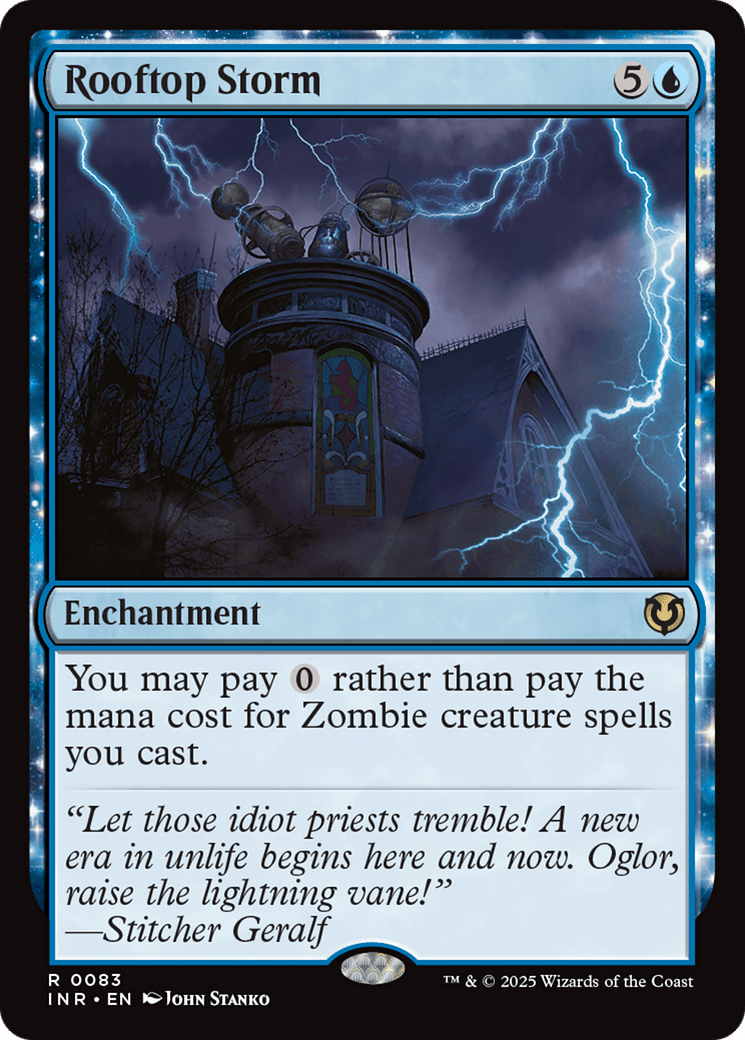Rooftop Storm [Innistrad Remastered] MTG Single Magic: The Gathering  | Multizone: Comics And Games