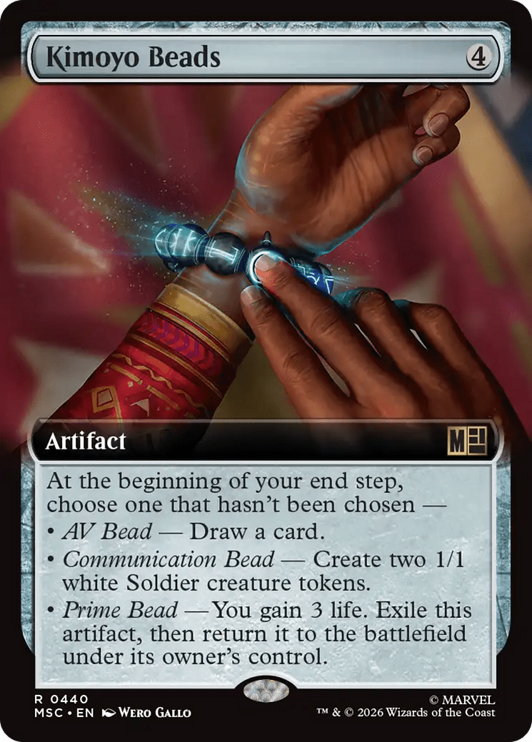 Kimoyo Beads (Extended Art) [Marvel Super Heroes Commander] MTG Single Magic: The Gathering  | Multizone: Comics And Games