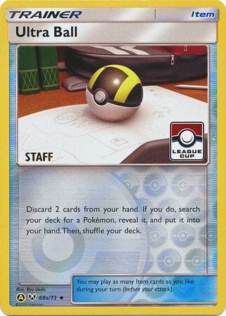 Ultra Ball (68a/73) (League Promo Staff) [Sun & Moon: Shining Legends] Pokemon Single Pokémon  | Multizone: Comics And Games