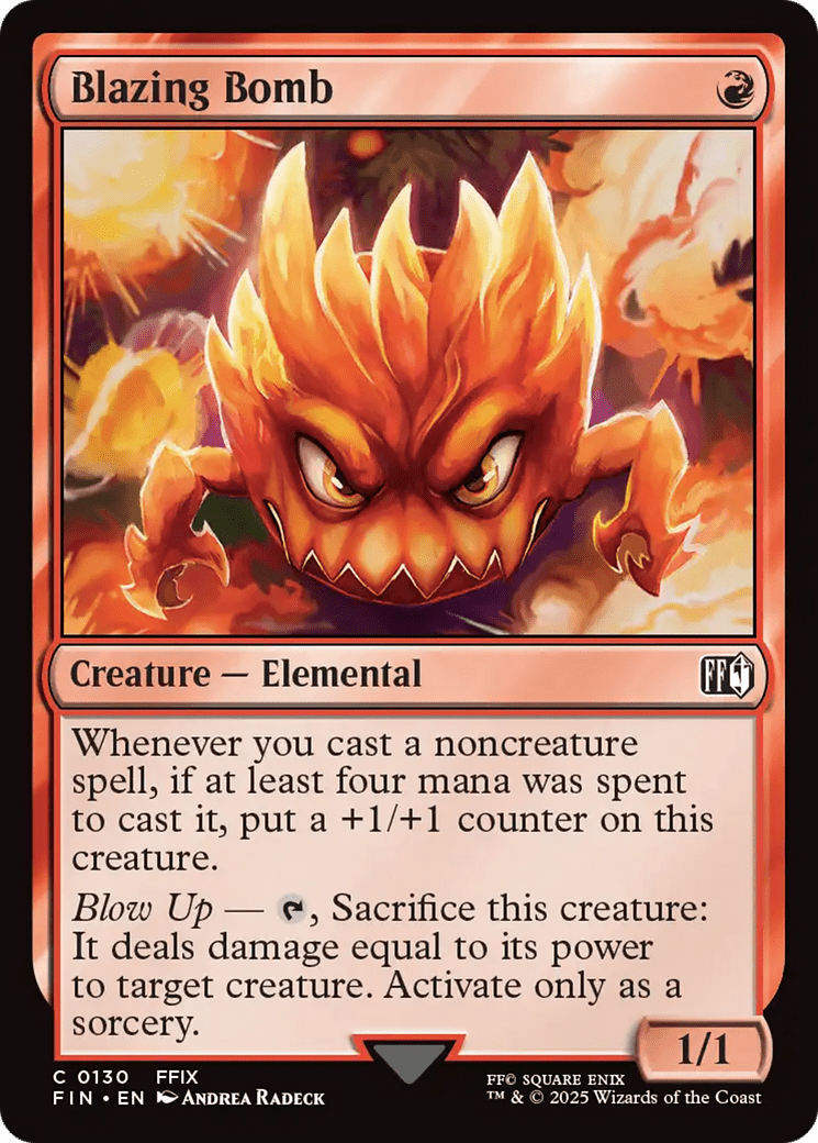 Blazing Bomb [FINAL FANTASY] MTG Single Magic: The Gathering  | Multizone: Comics And Games