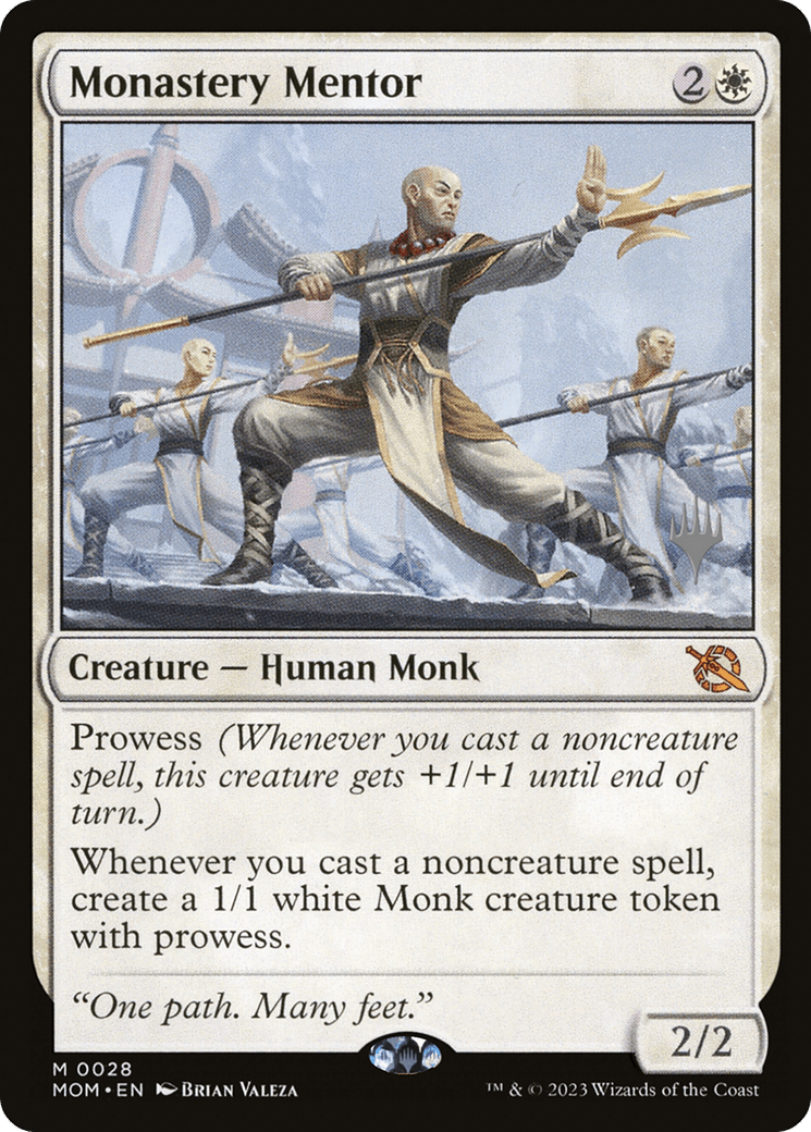 Monastery Mentor (Promo Pack) [March of the Machine Promos] MTG Single Magic: The Gathering  | Multizone: Comics And Games