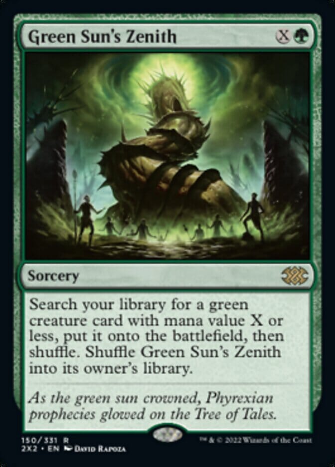 Green Sun's Zenith [Double Masters 2022] MTG Single Magic: The Gathering  | Multizone: Comics And Games