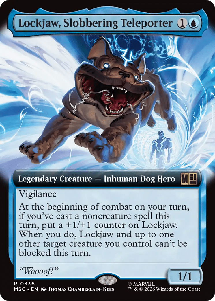 Lockjaw, Slobbering Teleporter (Extended Art) [Marvel Super Heroes Commander] MTG Single Magic: The Gathering  | Multizone: Comics And Games