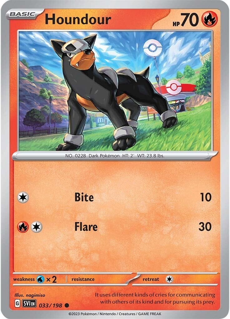 Houndour (033/198) [Scarlet & Violet: Base Set] Pokemon Single Pokémon  | Multizone: Comics And Games