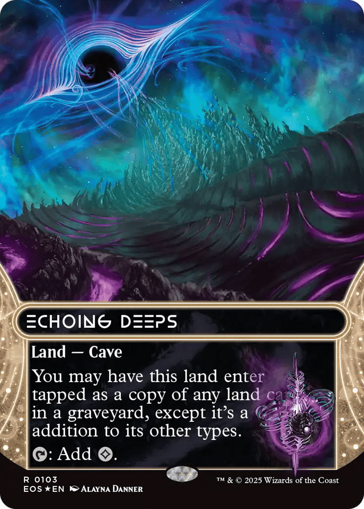 Echoing Deeps (0103) (Borderless) (Galaxy Foil) [Edge of Eternities: Stellar Sights] MTG Single Magic: The Gathering  | Multizone: Comics And Games