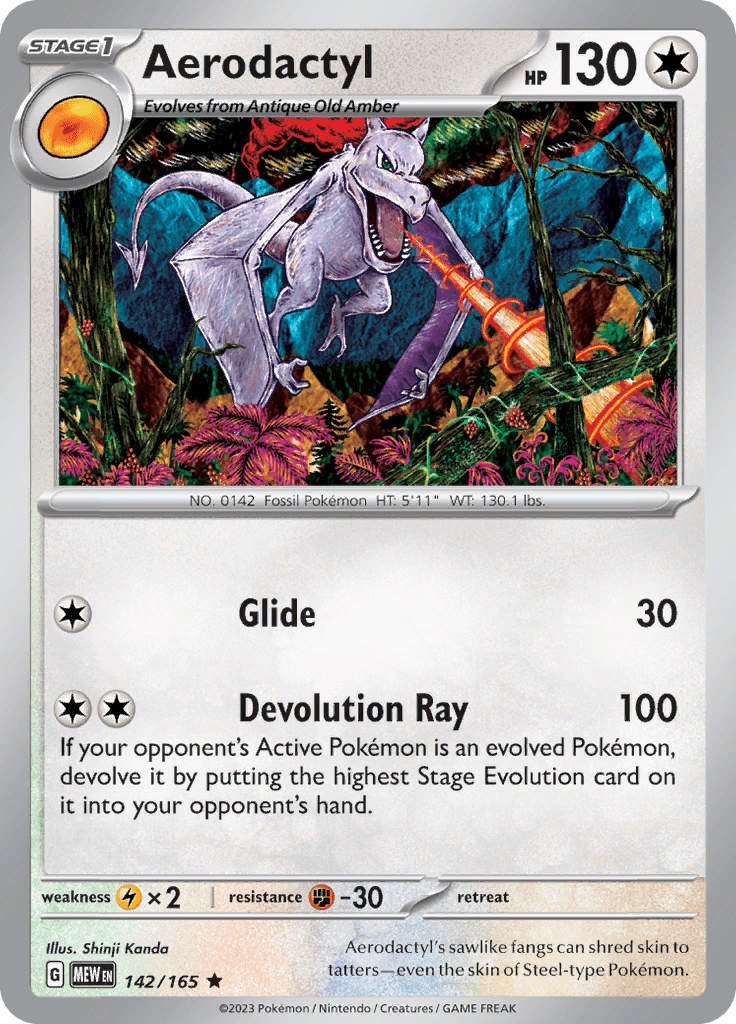 Aerodactyl (142/165) [Scarlet & Violet 151] Pokemon Single Pokémon  | Multizone: Comics And Games