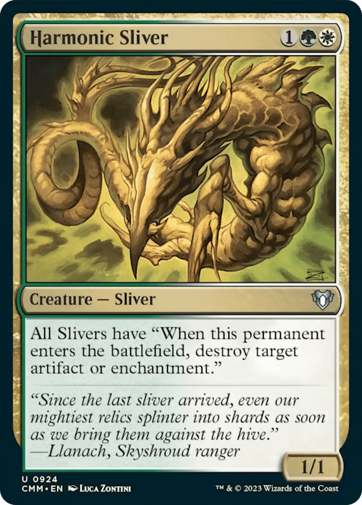 Harmonic Sliver [Commander Masters] MTG Single Magic: The Gathering  | Multizone: Comics And Games