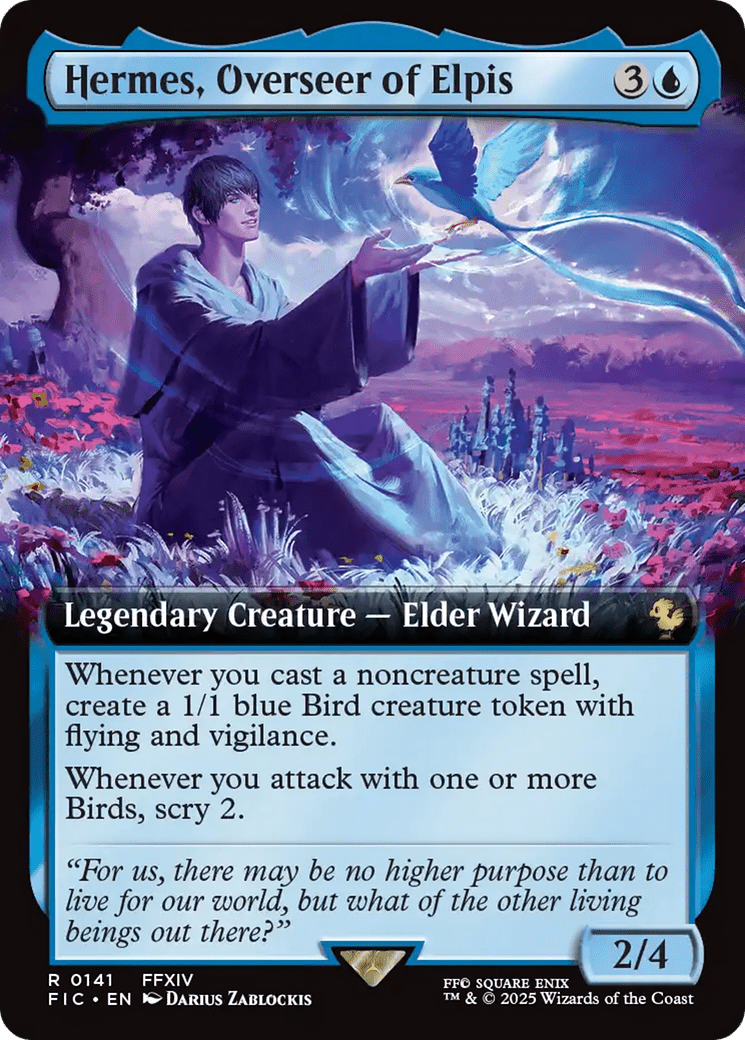 Hermes, Overseer of Elpis (Extended Art) [FINAL FANTASY Commander] MTG Single Magic: The Gathering  | Multizone: Comics And Games