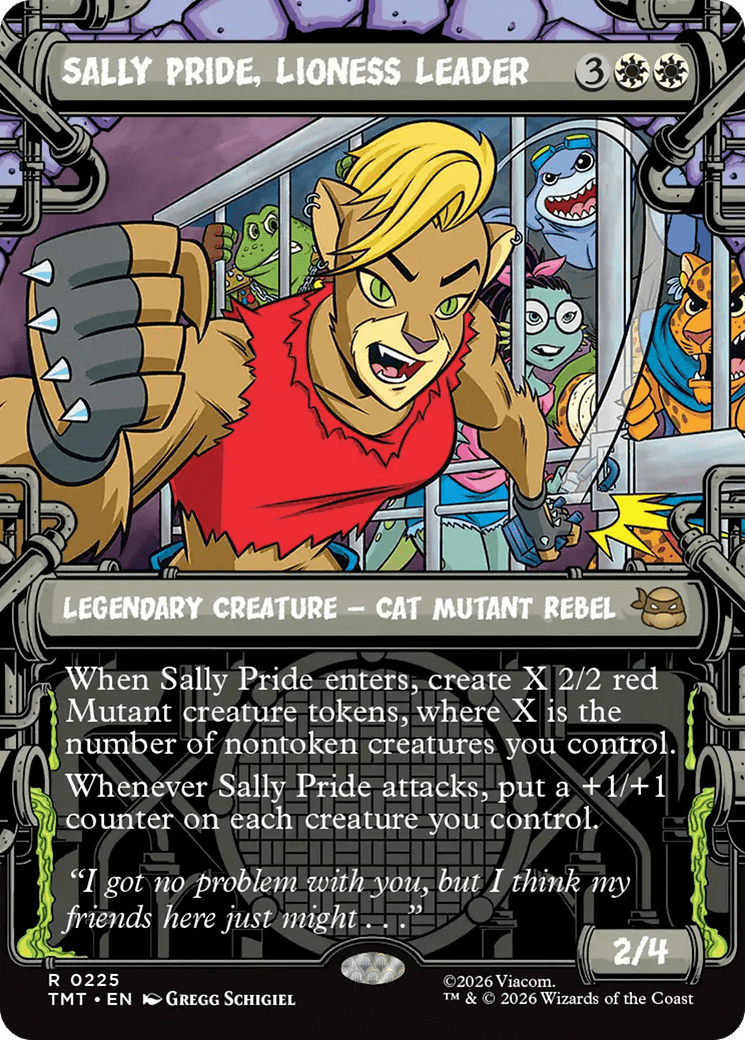 Sally Pride, Lioness Leader (Showcase) [Teenage Mutant Ninja Turtles] MTG Single Magic: The Gathering  | Multizone: Comics And Games