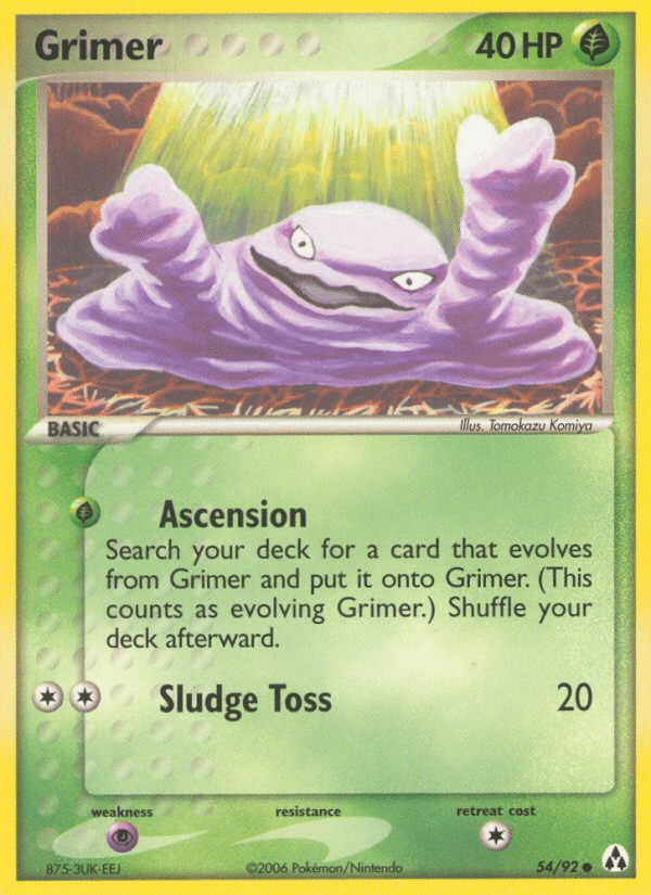 Grimer (54/92) [EX: Legend Maker] Pokemon Single Pokémon  | Multizone: Comics And Games
